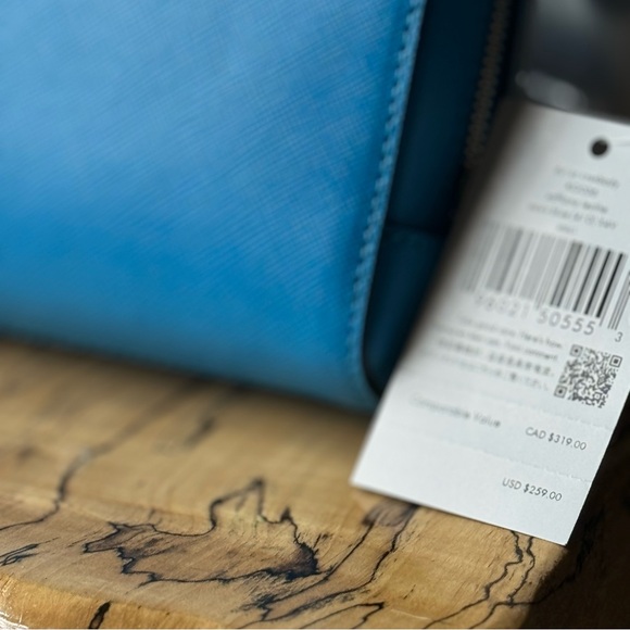 ♠️ kate spade ♠️ Staci Dual Zip Small Crossbody (Oasis Blue) - Picture 4 of 9